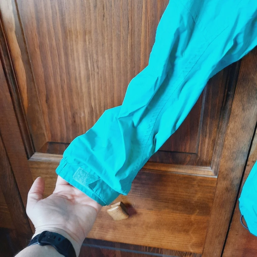 Columbia Arcadia II Lightweight Jacket green blue packable rain jacket size M - Picture 8 of 16